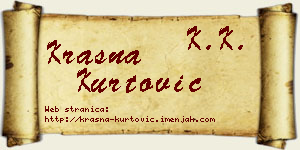 Krasna Kurtović vizit kartica